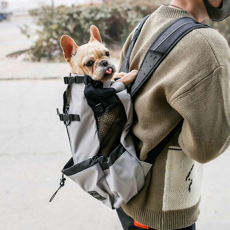Portable pet dog carrier bag backpack in multiple colors for outdoor travel