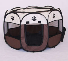 Folding Octagonal Pet Fence Oxford Cloth Cat And Dog Kennel