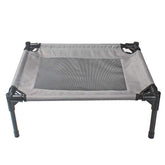 Outdoor Pet Dog Bed with high density textilene and steel frame, portable and washable camping mat